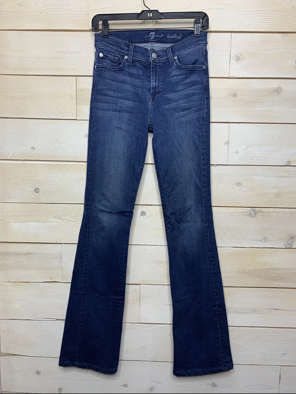 7 For All Mankind Bootcut B(air) Jeans Dark Wash Sz 26 Stretchy